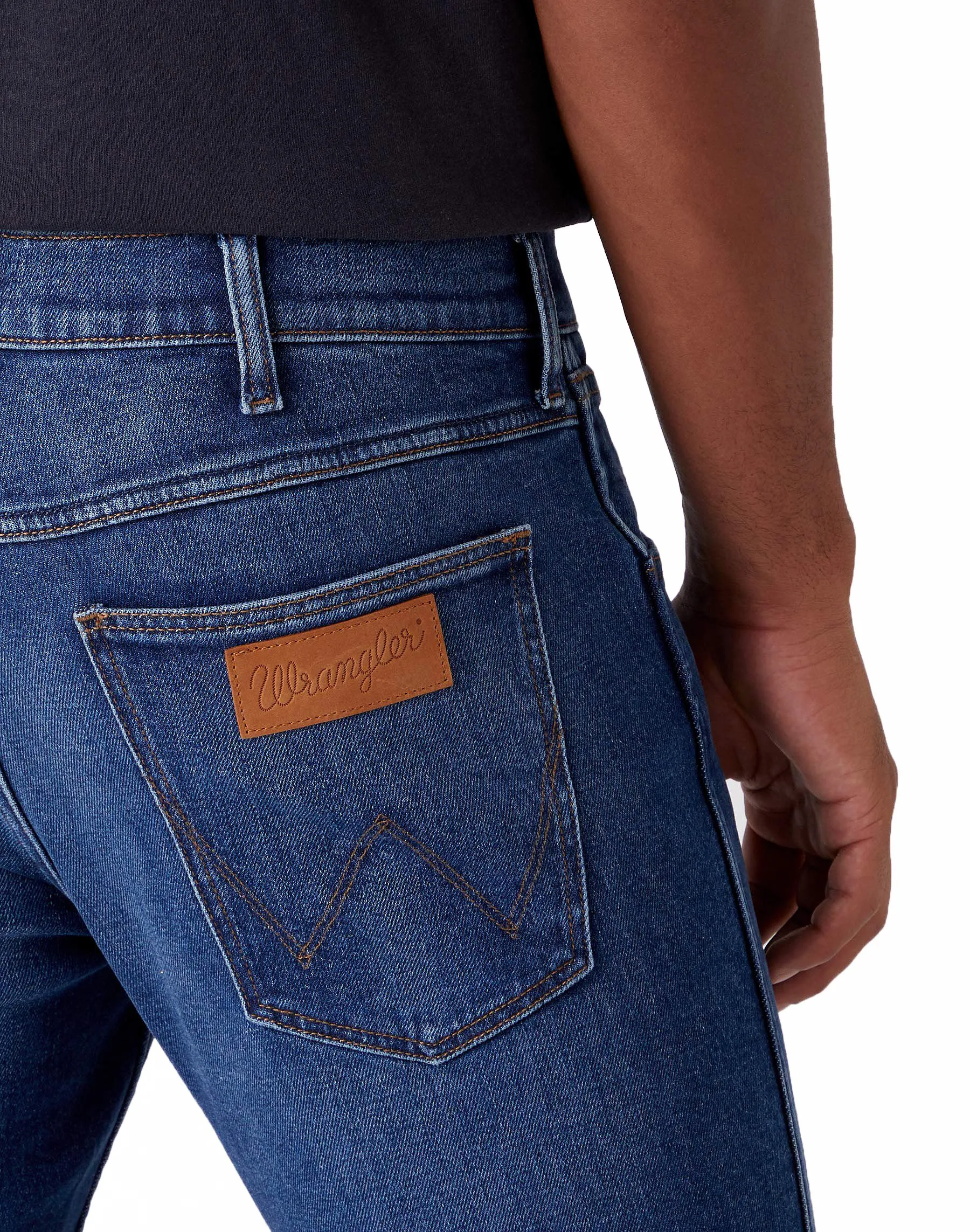 Wrangler Greensboro Modern Straight Denim Jeans Hard Edge