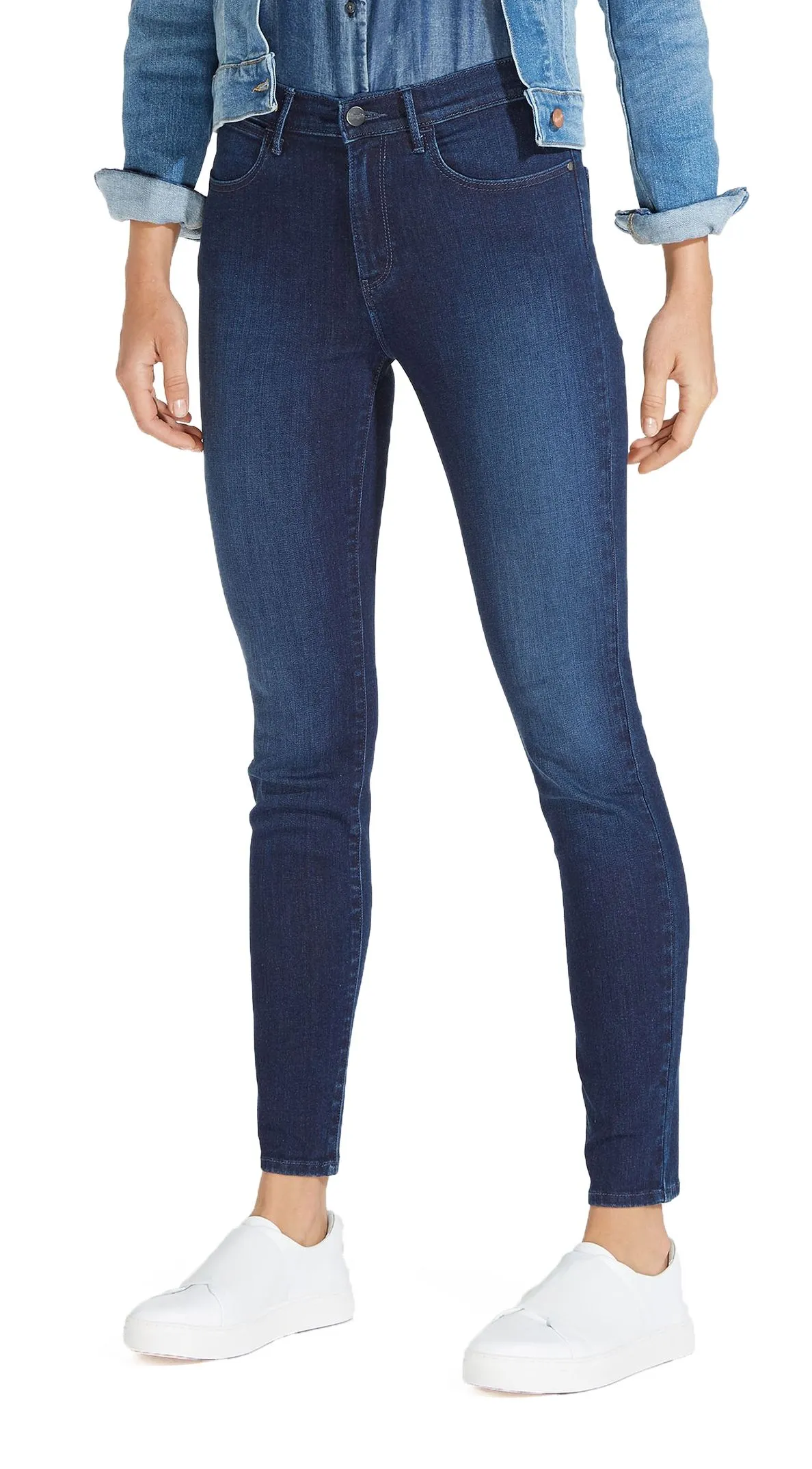 Wrangler High Skinny Stretch Jeans Subtle Blue