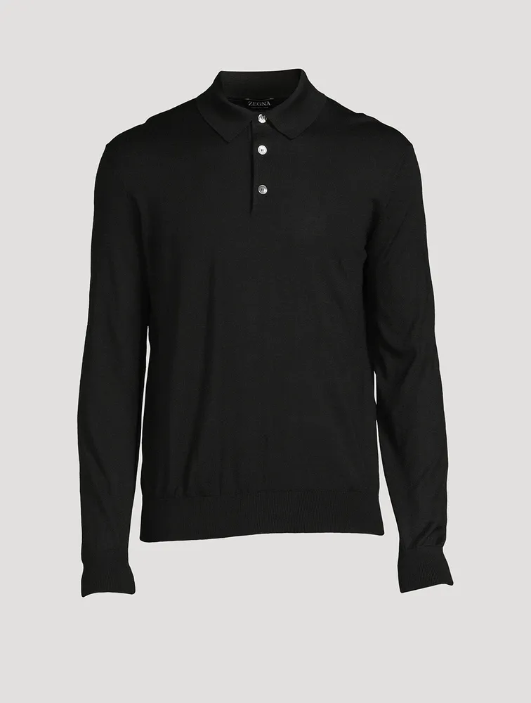 ZEGNA Cashmere And Silk Polo Shirt