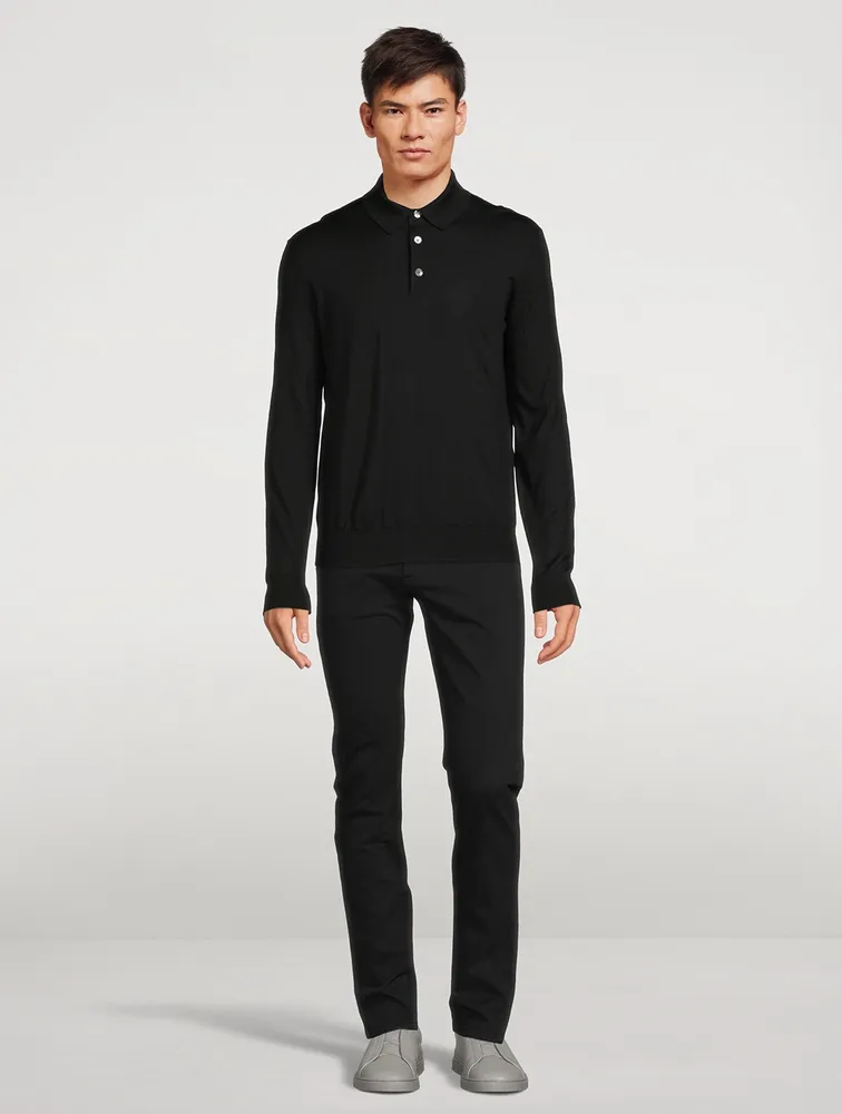 ZEGNA Cashmere And Silk Polo Shirt