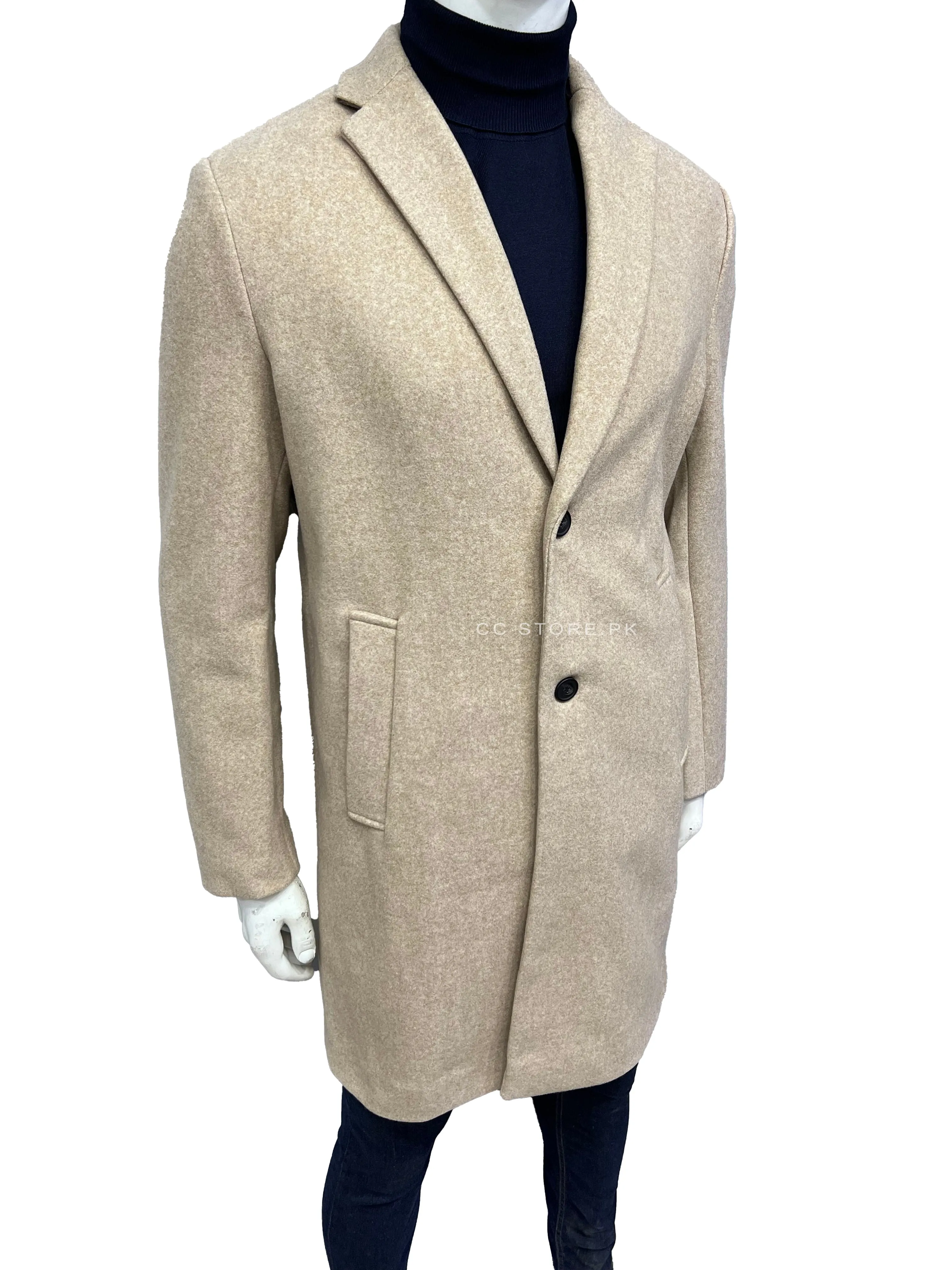 ZR Stretch Beige Long Coat