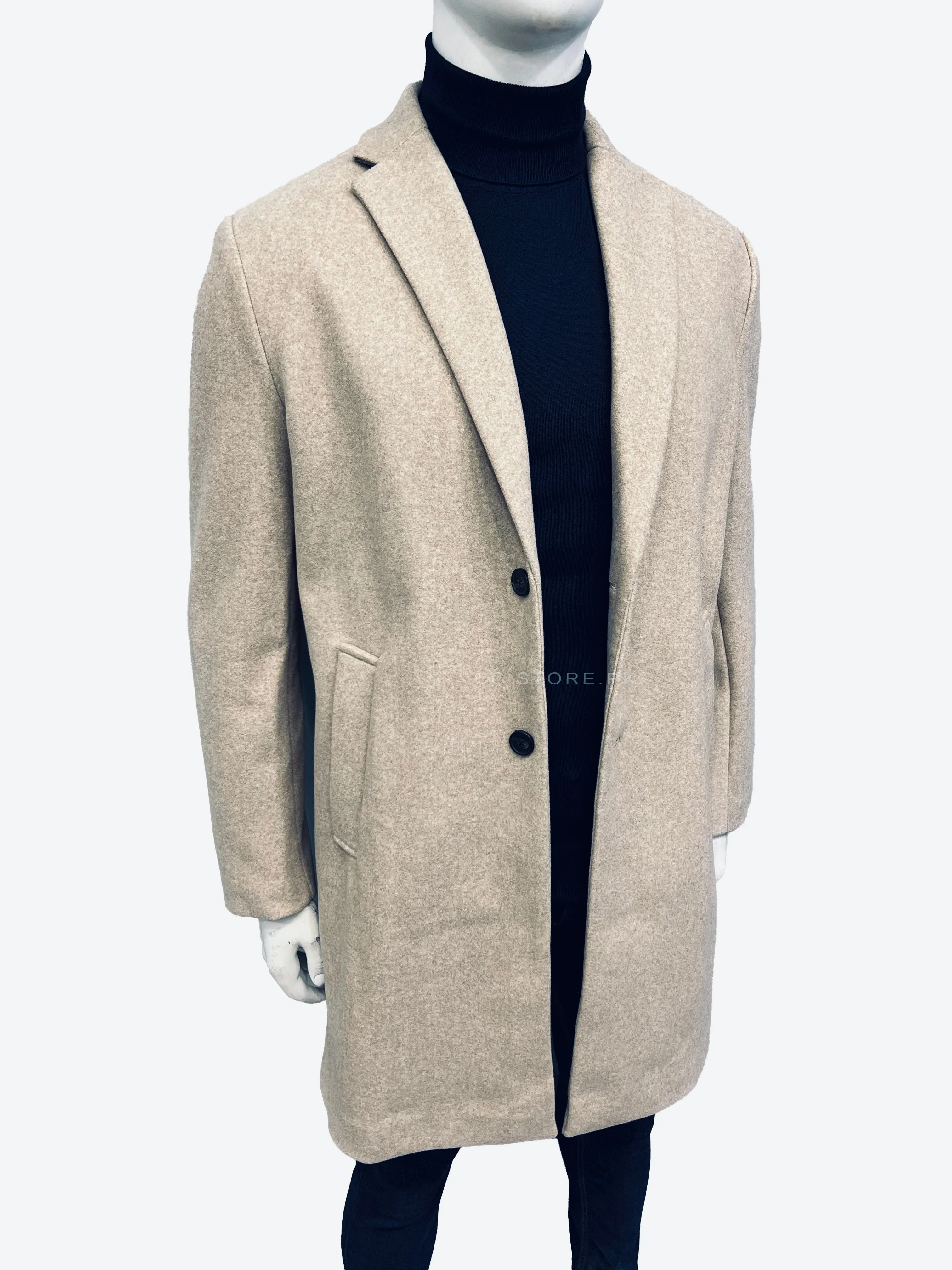 ZR Stretch Beige Long Coat