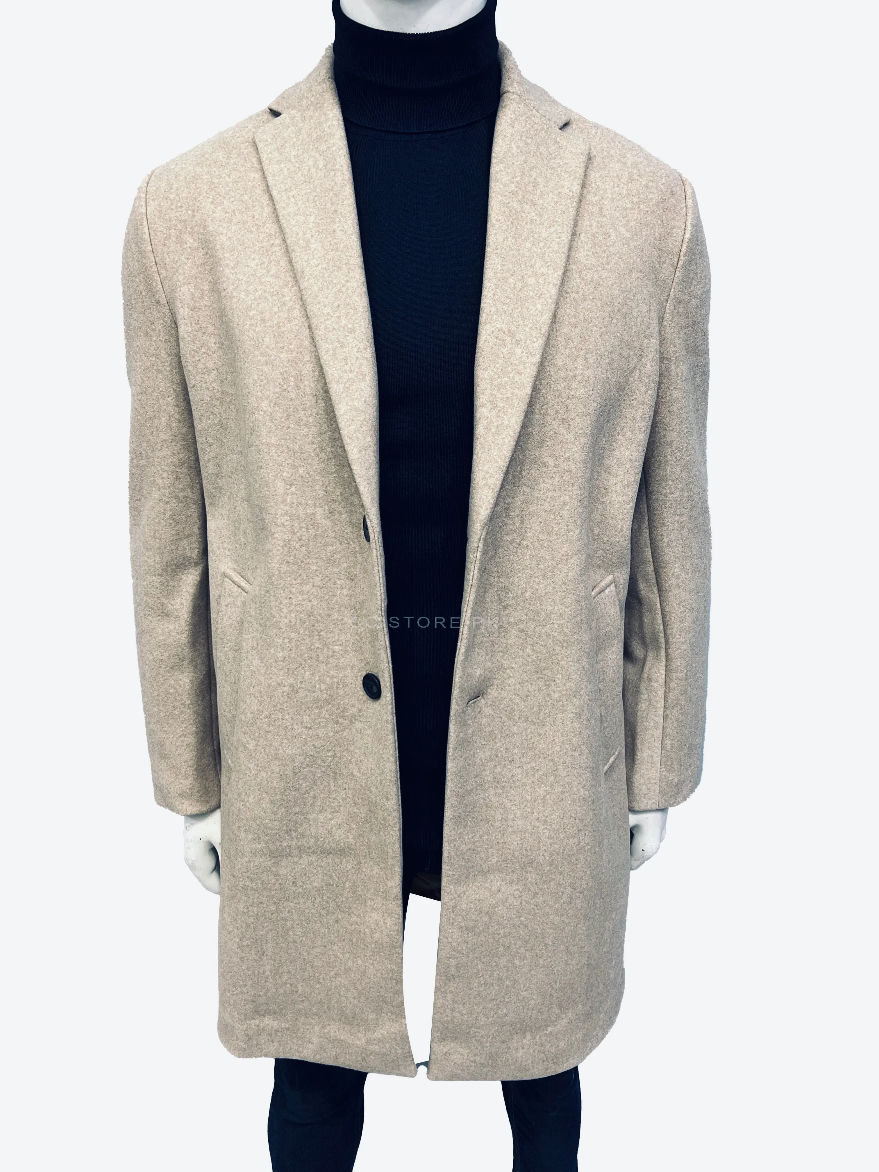 ZR Stretch Beige Long Coat